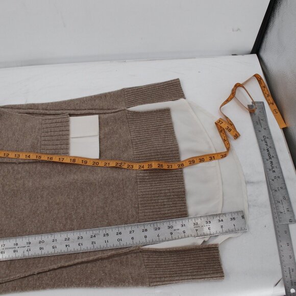 Brochu walker Sweater dress womens Medium Looker layered camel Wool Cashmere - Picture 12 of 16